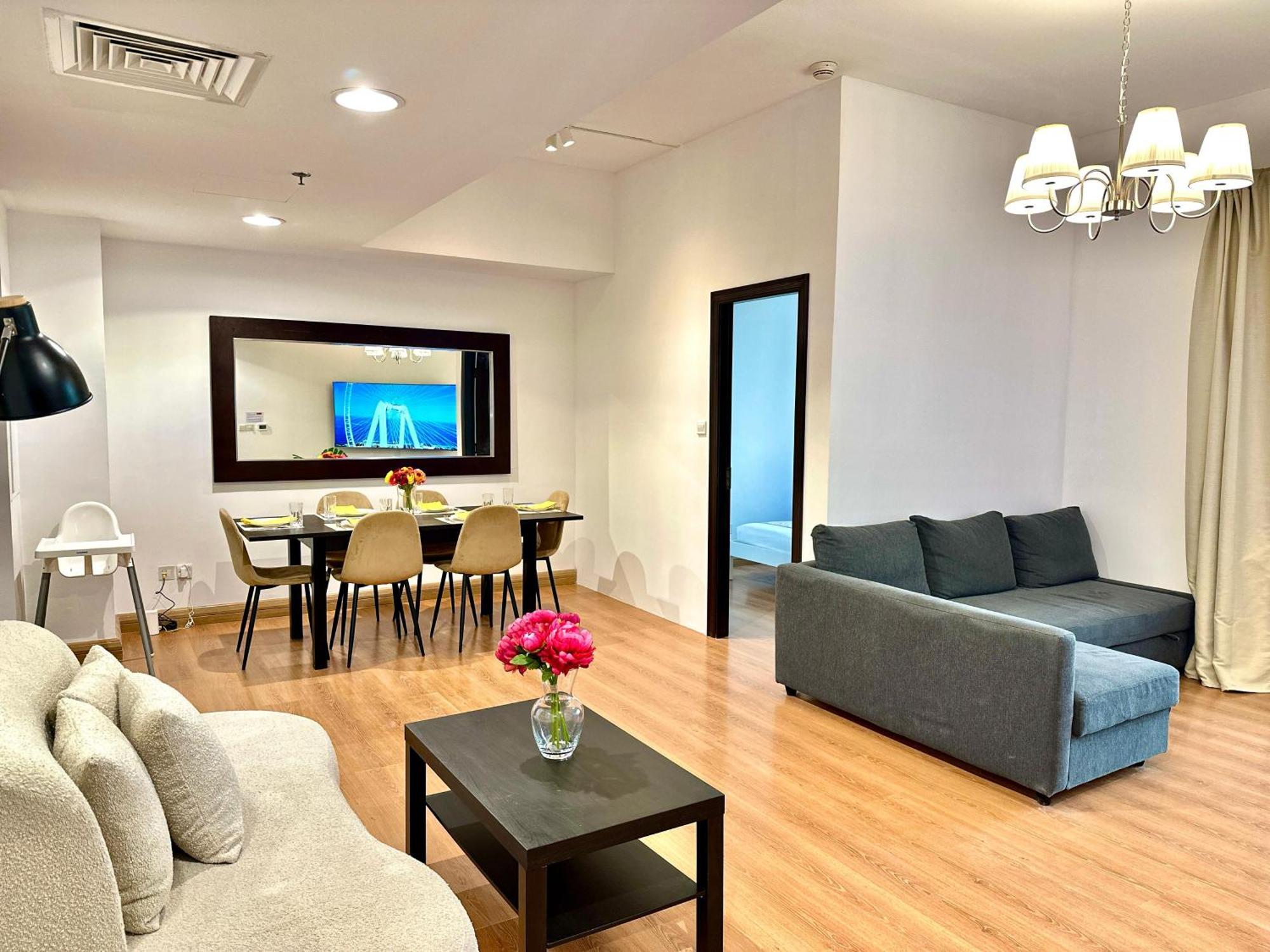 Beautiful 2Br & 4Br Apartments On Jbr Beach, Walking Distance To Bluewaters Island - By Sunkissed Holiday Homes Dubai Luaran gambar